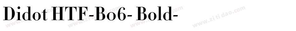 Didot HTF-B06- Bold字体转换